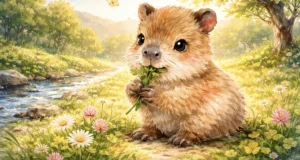 capivara baby em png