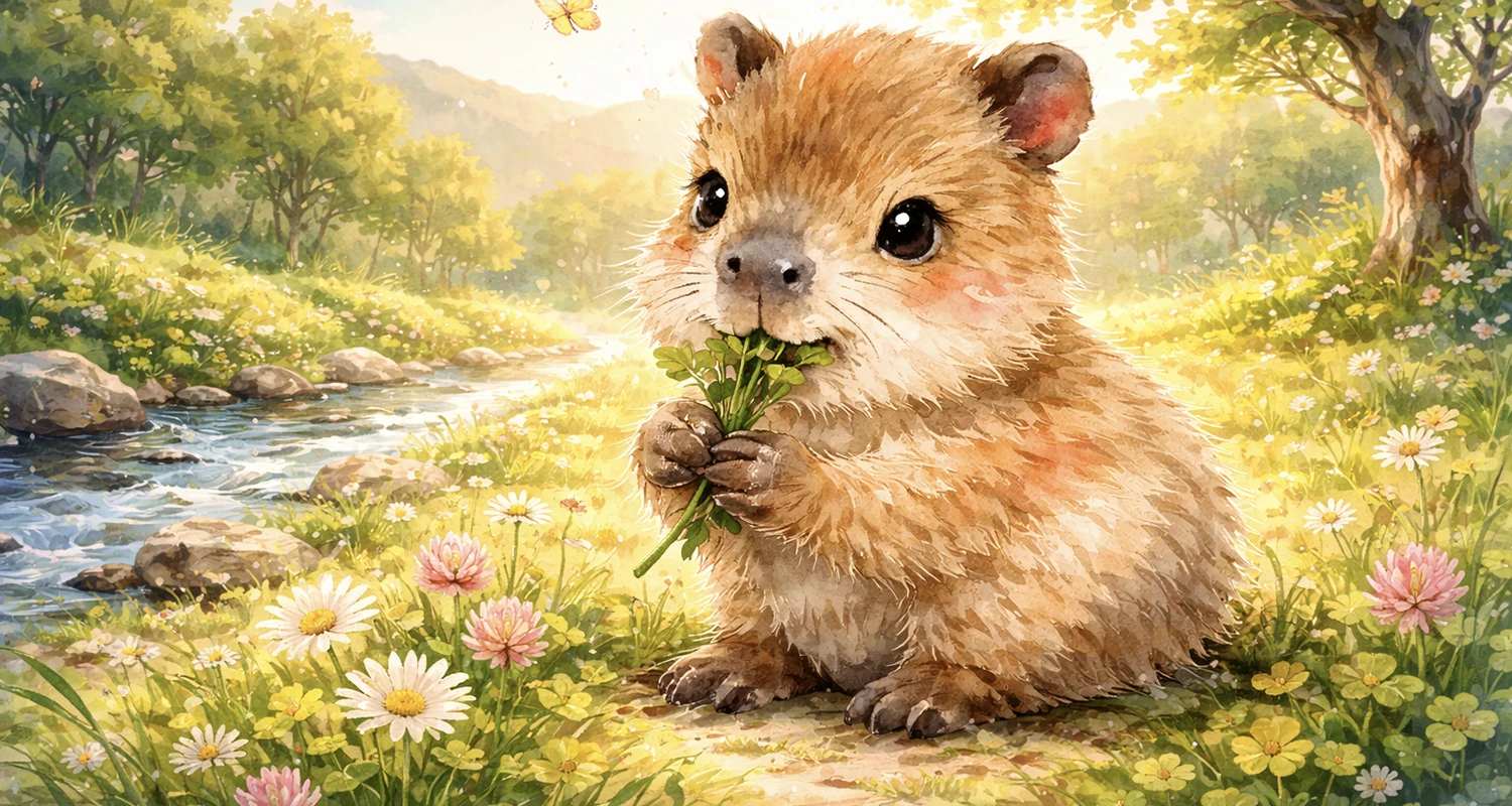 capivara baby em png