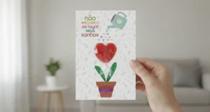 cartão com pirulito