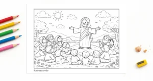 jesus para colorir infantil