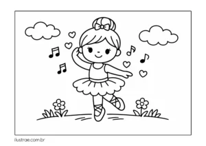 desenho de bailarina para colorir desenho de bailarina para colorir