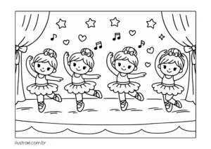 desenho de bailarina para colorir desenho de bailarina para colorir