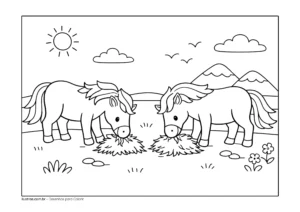 cavalinho para colorir