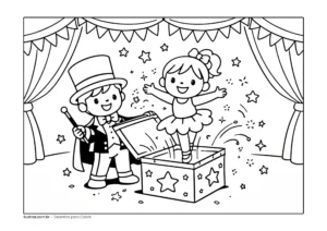 desenho de circo para colorir