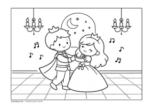 desenho de princesa para colorir