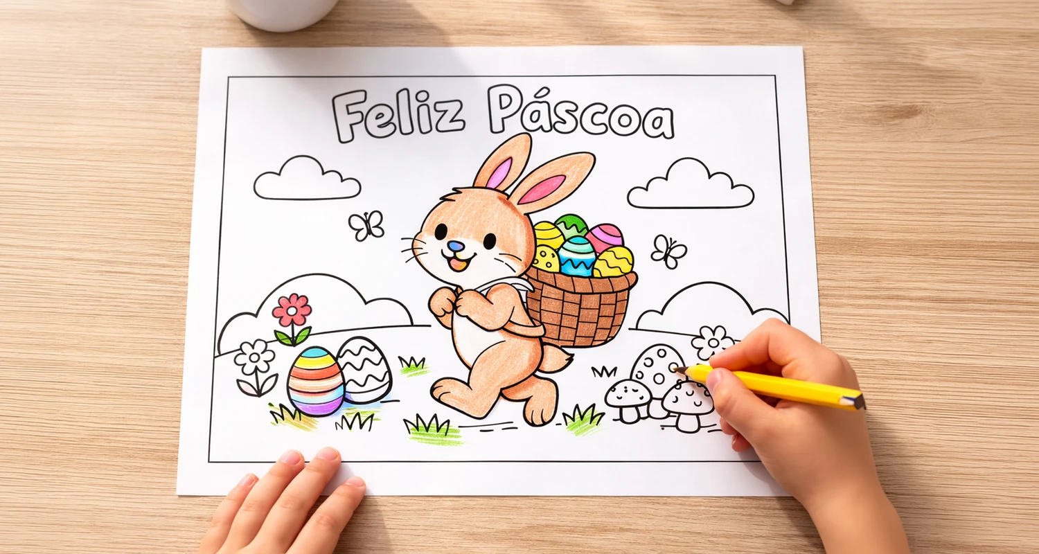 pascoa para colorir